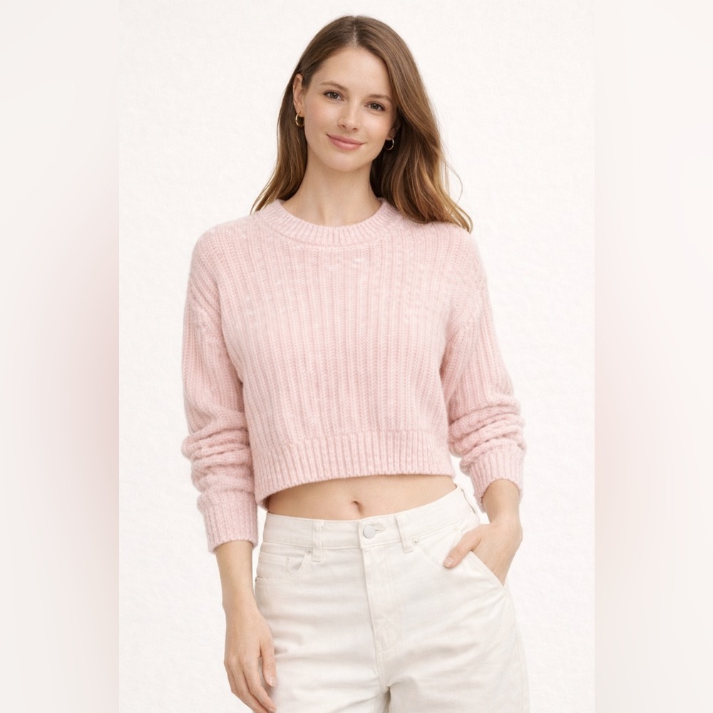 Wilfred Soft Pink Crew Neck Sweater